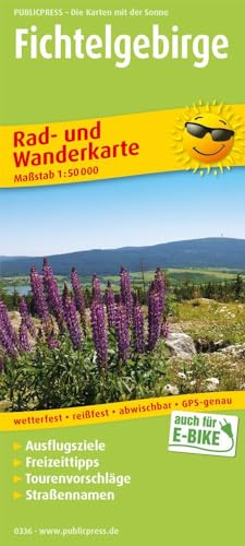 Fichtelgebirge: Rad- und Wanderkarte mit Ausflugszielen, Einkehr- & Freizeittipps, wetterfest,...