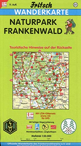 Fritsch Karte Nr.51, Naturpark Frankenwald