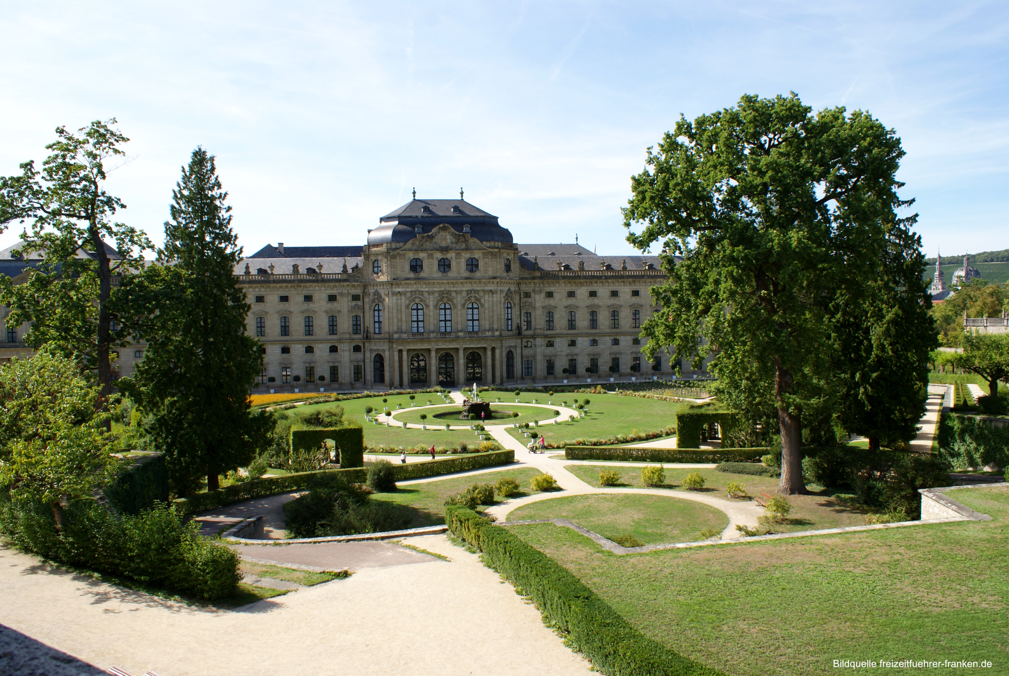 Residenz Würzburg und Hofgarten